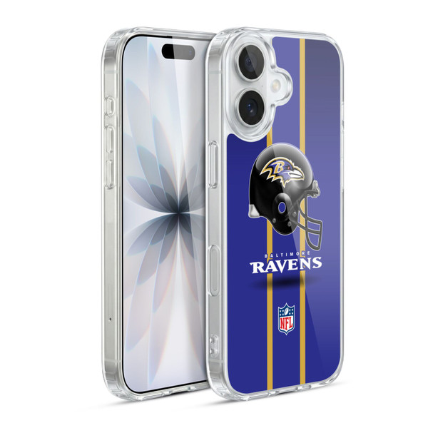 NFL Baltimore Ravens Logo Helmet Soft Gel Case for Apple iPhone 17