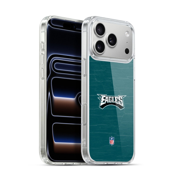 NFL Philadelphia Eagles Logo Distressed Look Soft Gel Case for Apple iPhone 17 Pro Max