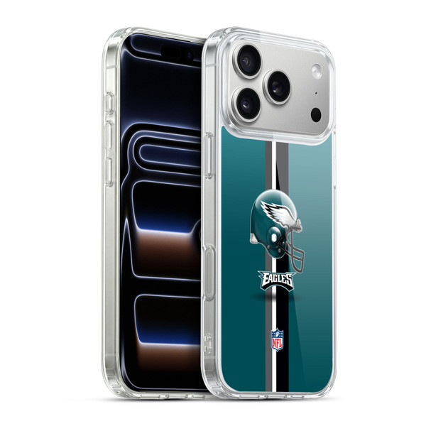 NFL Philadelphia Eagles Logo Helmet Soft Gel Case for Apple iPhone 17 Pro Max