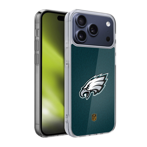 NFL Philadelphia Eagles Logo Football Soft Gel Case for Apple iPhone 17 Pro