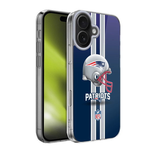 NFL New England Patriots Logo Helmet Soft Gel Case for Apple iPhone 17 NFL New England Patriots Logo Helmet Soft Gel Case for Apple iPhone 17