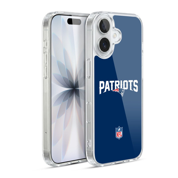 NFL New England Patriots Logo Plain Soft Gel Case for Apple iPhone 17