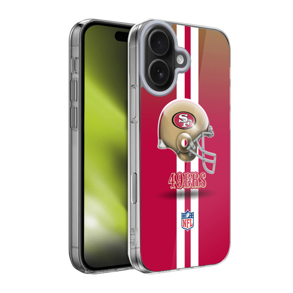 NFL San Francisco 49Ers Logo Helmet Soft Gel Case for Apple iPhone 17
