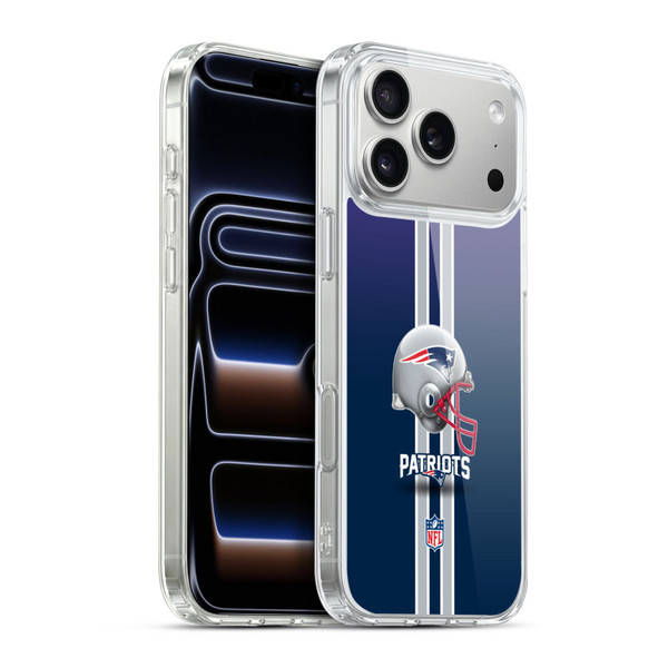 NFL New England Patriots Logo Helmet Soft Gel Case for Apple iPhone 17 Pro Max