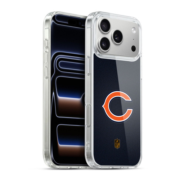 NFL Chicago Bears Logo Football Soft Gel Case for Apple iPhone 17 Pro Max