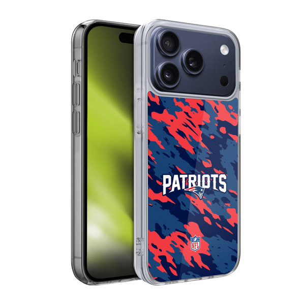 NFL New England Patriots Logo Camou Soft Gel Case for Apple iPhone 17 Pro NFL New England Patriots Logo Camou Soft Gel Case for Apple iPhone 17 Pro