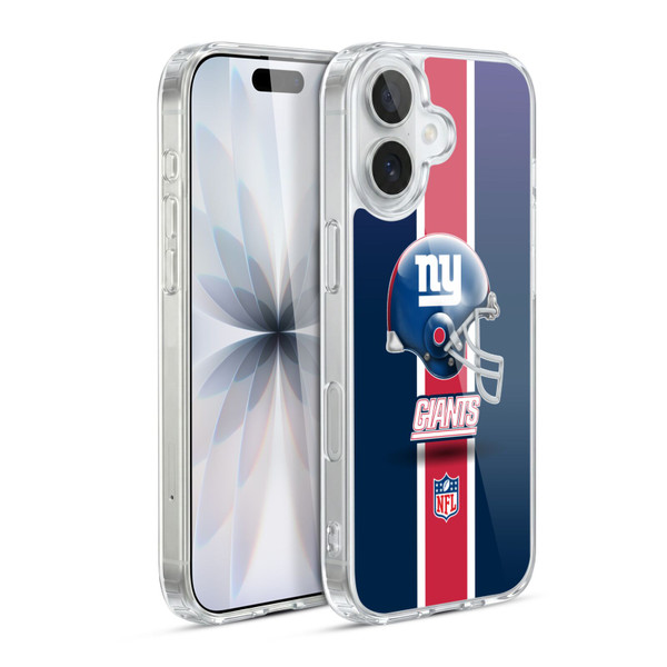NFL New York Giants Logo Helmet Soft Gel Case for Apple iPhone 17