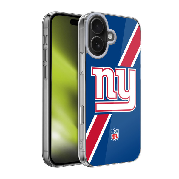 NFL New York Giants Logo Stripes Soft Gel Case for Apple iPhone 17 NFL New York Giants Logo Stripes Soft Gel Case for Apple iPhone 17