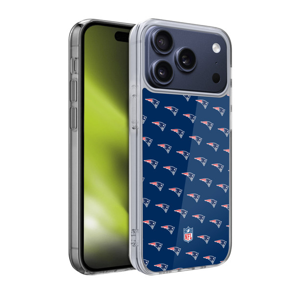 NFL New England Patriots Artwork Patterns Soft Gel Case for Apple iPhone 17 Pro NFL New England Patriots Artwork Patterns Soft Gel Case for Apple iPhone 17 Pro