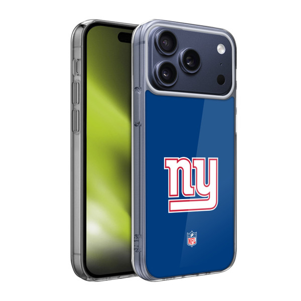 NFL New York Giants Logo Plain Soft Gel Case for Apple iPhone 17 Pro Max