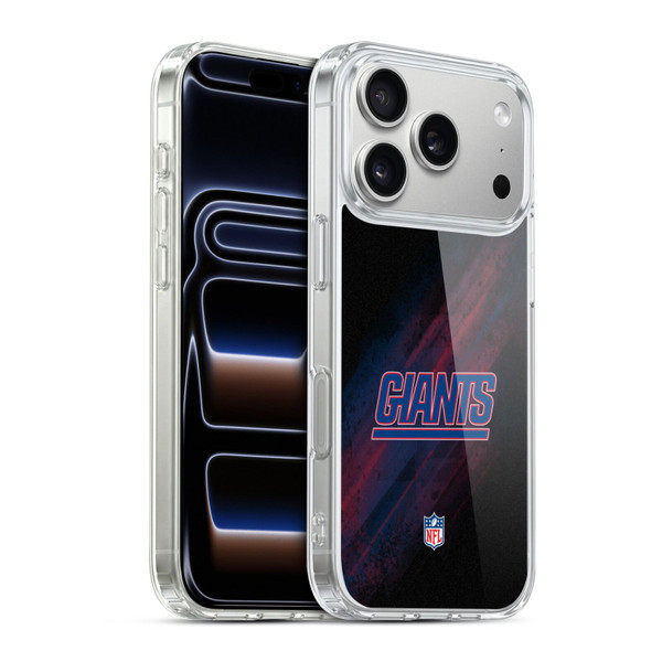 NFL New York Giants Logo Blur Soft Gel Case for Apple iPhone 17 Pro