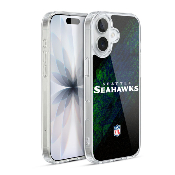 NFL Seattle Seahawks Logo Blur Soft Gel Case for Apple iPhone 17
