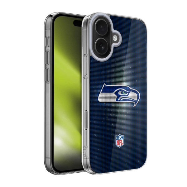 NFL Seattle Seahawks Artwork LED Soft Gel Case for Apple iPhone 17