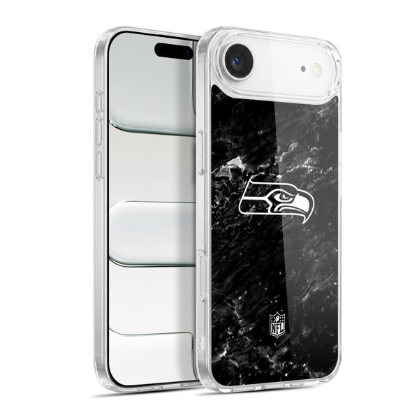 NFL Seattle Seahawks Artwork Marble Soft Gel Case for Apple iPhone 17 Air