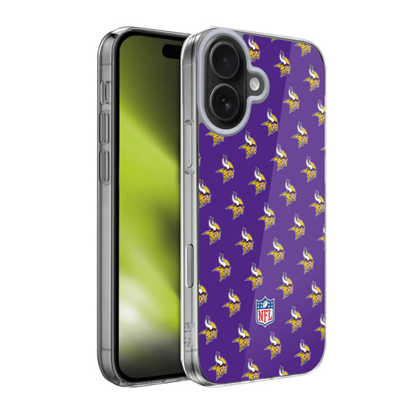 NFL Minnesota Vikings Artwork Patterns Soft Gel Case for Apple iPhone 17