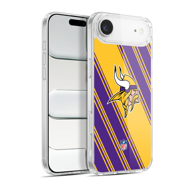 NFL Minnesota Vikings Artwork Stripes Soft Gel Case for Apple iPhone 17 Air