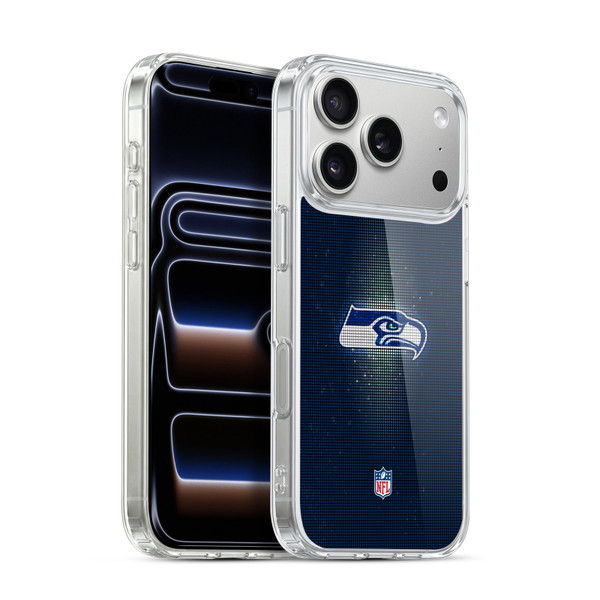 NFL Seattle Seahawks Artwork LED Soft Gel Case for Apple iPhone 17 Pro