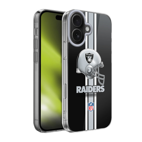 NFL Las Vegas Raiders Logo Helmet Soft Gel Case for Apple iPhone 17