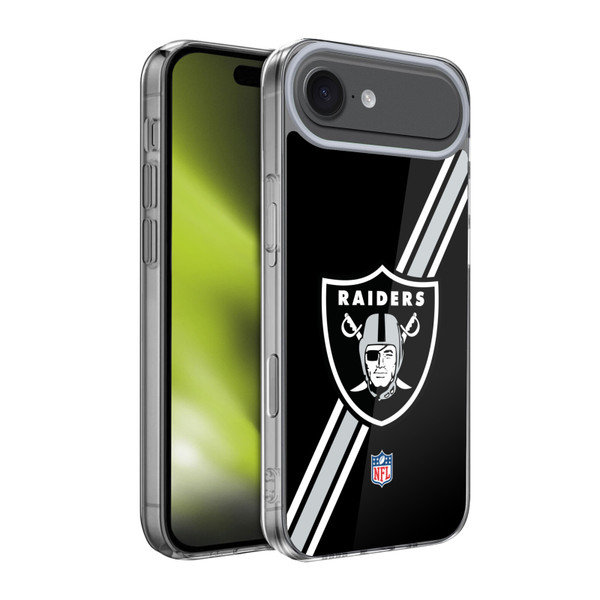 NFL Las Vegas Raiders Logo Stripes Soft Gel Case for Apple iPhone 17 Air