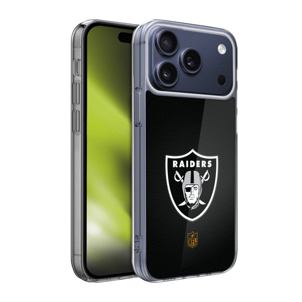 NFL Las Vegas Raiders Logo Football Soft Gel Case for Apple iPhone 17 Pro Max