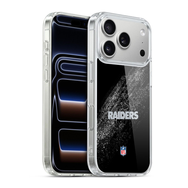 NFL Las Vegas Raiders Logo Blur Soft Gel Case for Apple iPhone 17 Pro