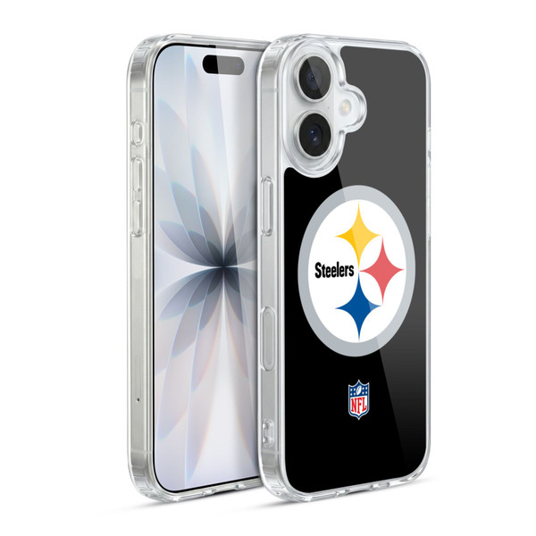 NFL Pittsburgh Steelers Logo Plain Soft Gel Case for Apple iPhone 17