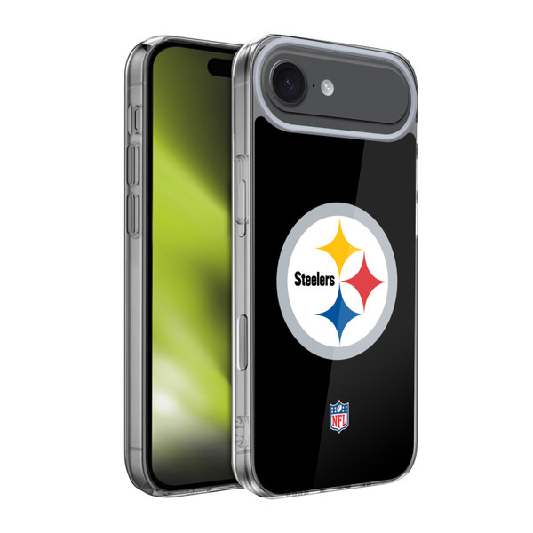 NFL Pittsburgh Steelers Logo Plain Soft Gel Case for Apple iPhone 17 Air