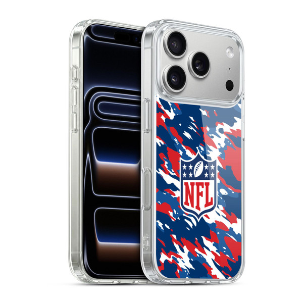 NFL Shield Camouflage Soft Gel Case for Apple iPhone 17 Pro