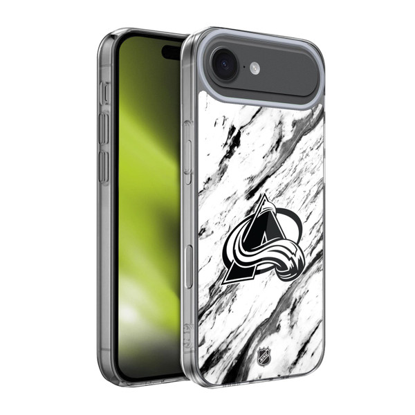 NHL Colorado Avalanche Marble Soft Gel Case for Apple iPhone 17 Air