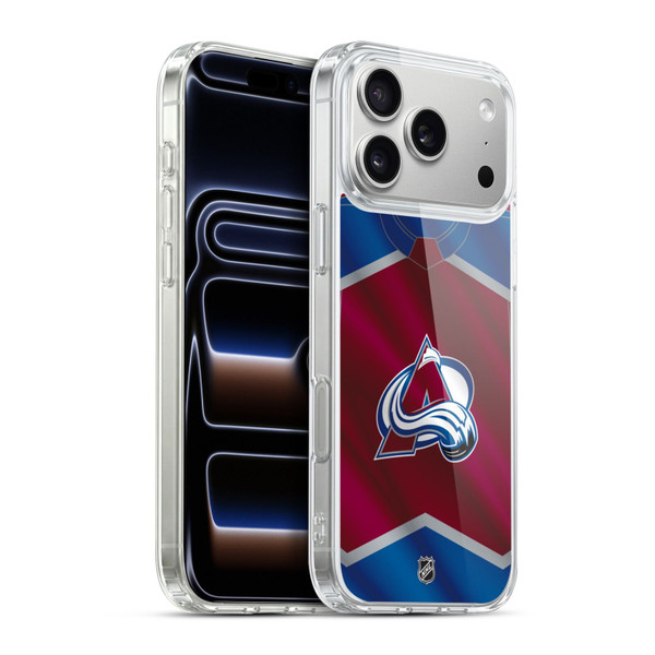 NHL Colorado Avalanche Jersey Soft Gel Case for Apple iPhone 17 Pro Max