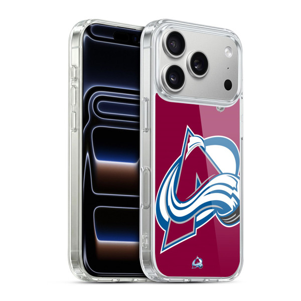 NHL Colorado Avalanche Oversized Soft Gel Case for Apple iPhone 17 Pro