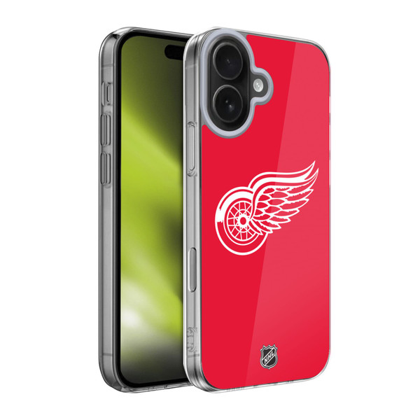 NHL Detroit Red Wings Plain Soft Gel Case for Apple iPhone 17
