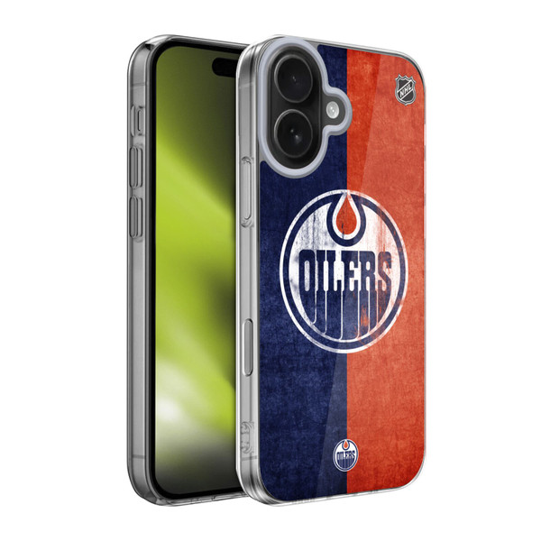 NHL Edmonton Oilers Half Distressed Soft Gel Case for Apple iPhone 17