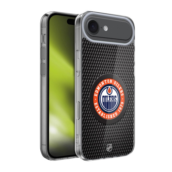 NHL Edmonton Oilers Puck Texture Soft Gel Case for Apple iPhone 17 Air