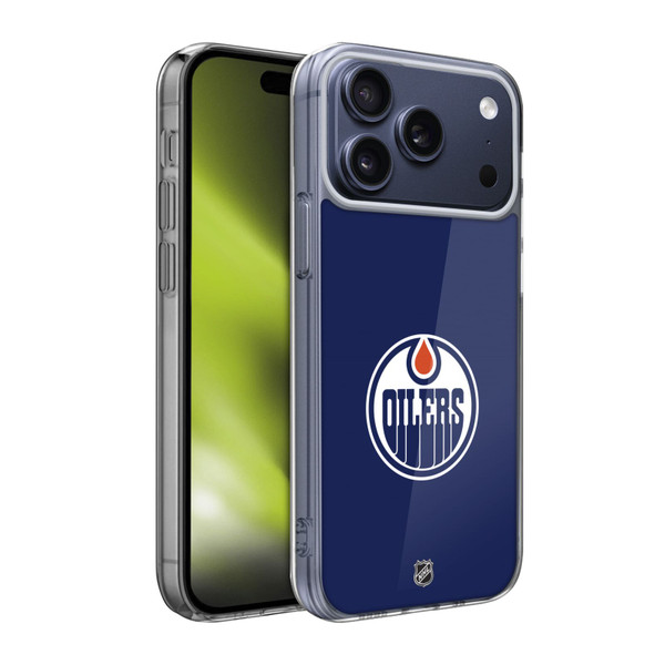 NHL Edmonton Oilers Plain Soft Gel Case for Apple iPhone 17 Pro Max