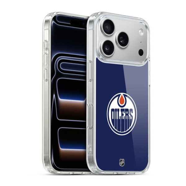 NHL Edmonton Oilers Plain Soft Gel Case for Apple iPhone 17 Pro