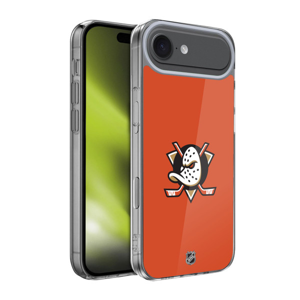 NHL Anaheim Ducks Plain Soft Gel Case for Apple iPhone 17 Air