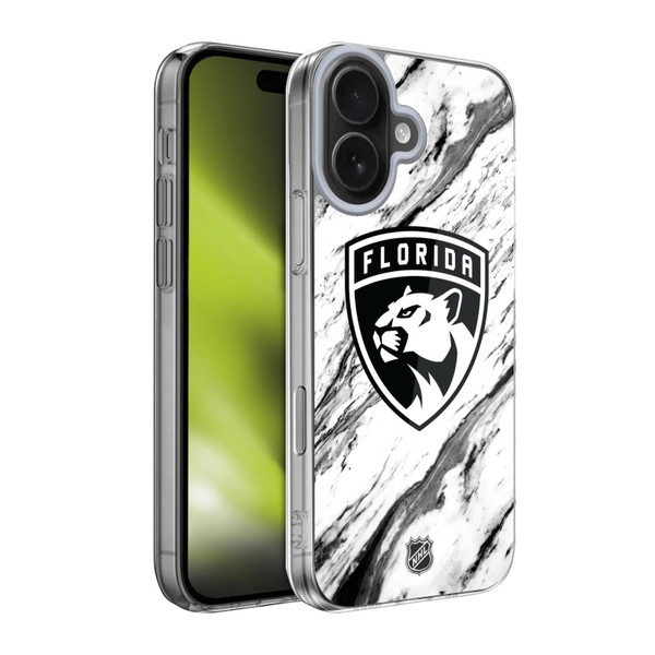 NHL Florida Panthers Marble Soft Gel Case for Apple iPhone 17