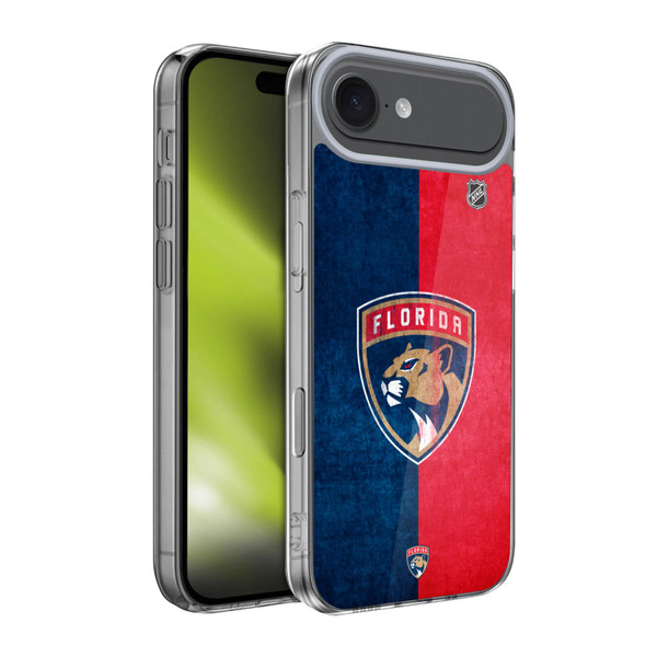 NHL Florida Panthers Half Distressed Soft Gel Case for Apple iPhone 17 Air