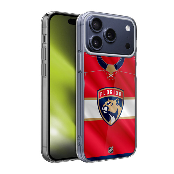 NHL Florida Panthers Jersey Soft Gel Case for Apple iPhone 17 Pro Max