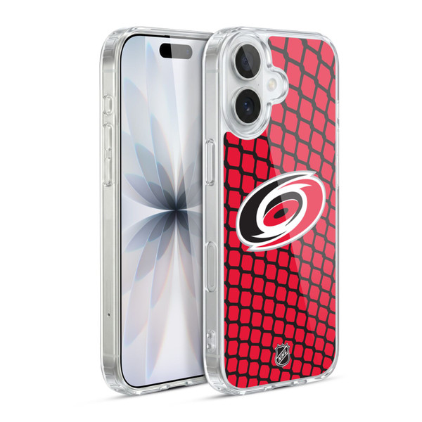NHL Carolina Hurricanes Net Pattern Soft Gel Case for Apple iPhone 17