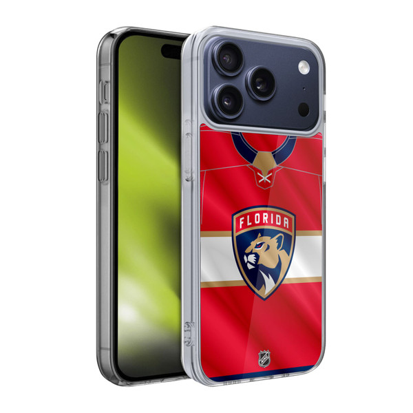 NHL Florida Panthers Jersey Soft Gel Case for Apple iPhone 17 Pro