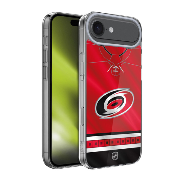 NHL Carolina Hurricanes Jersey Soft Gel Case for Apple iPhone 17 Air