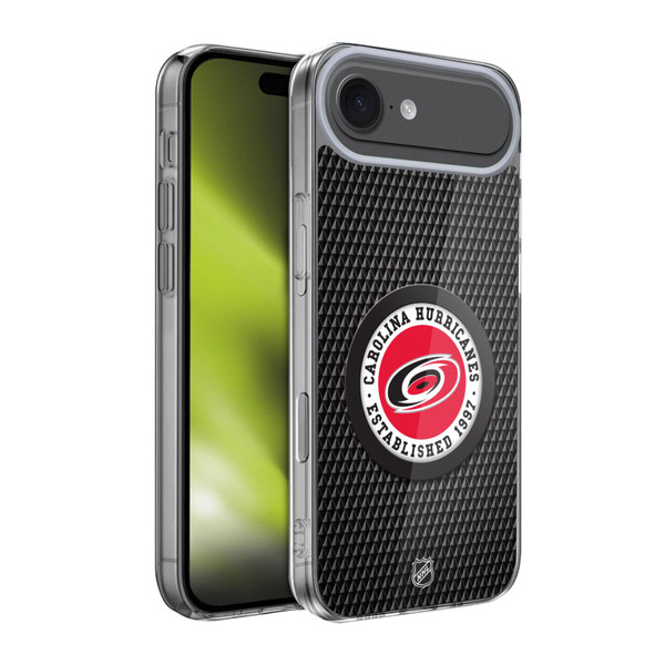 NHL Carolina Hurricanes Puck Texture Soft Gel Case for Apple iPhone 17 Air
