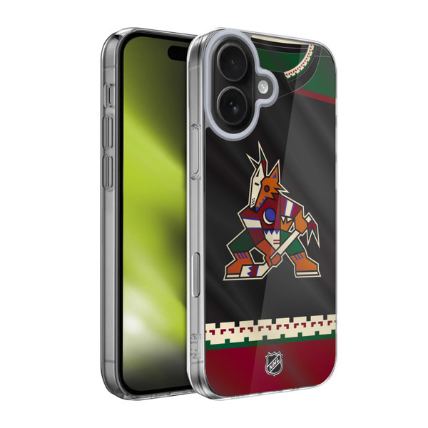 NHL Arizona Coyotes Jersey Soft Gel Case for Apple iPhone 17