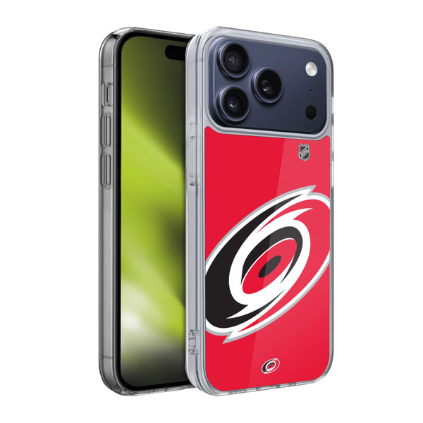 NHL Carolina Hurricanes Oversized Soft Gel Case for Apple iPhone 17 Pro