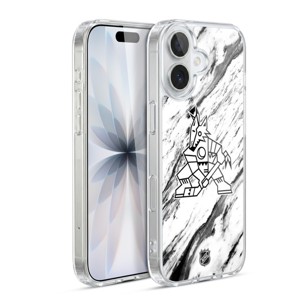 NHL Arizona Coyotes Marble Soft Gel Case for Apple iPhone 17