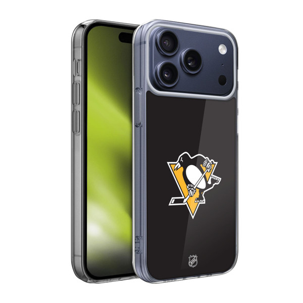 NHL Pittsburgh Penguins Plain Soft Gel Case for Apple iPhone 17 Pro Max