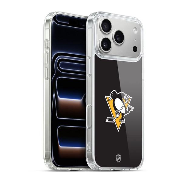 NHL Pittsburgh Penguins Plain Soft Gel Case for Apple iPhone 17 Pro Max