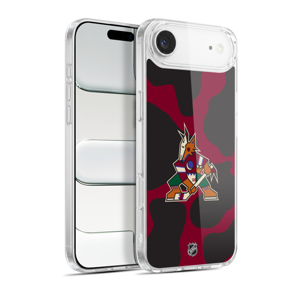 NHL Arizona Coyotes Cow Pattern Soft Gel Case for Apple iPhone 17 Air